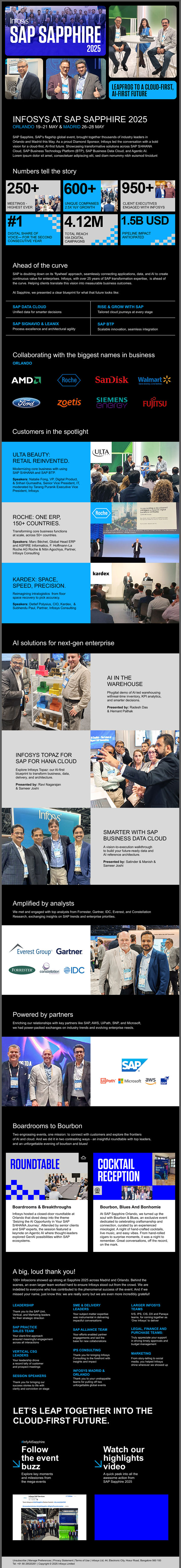 Infosys SAP Emailer Figma design